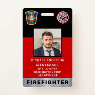 Fire Department Id Card Template Free